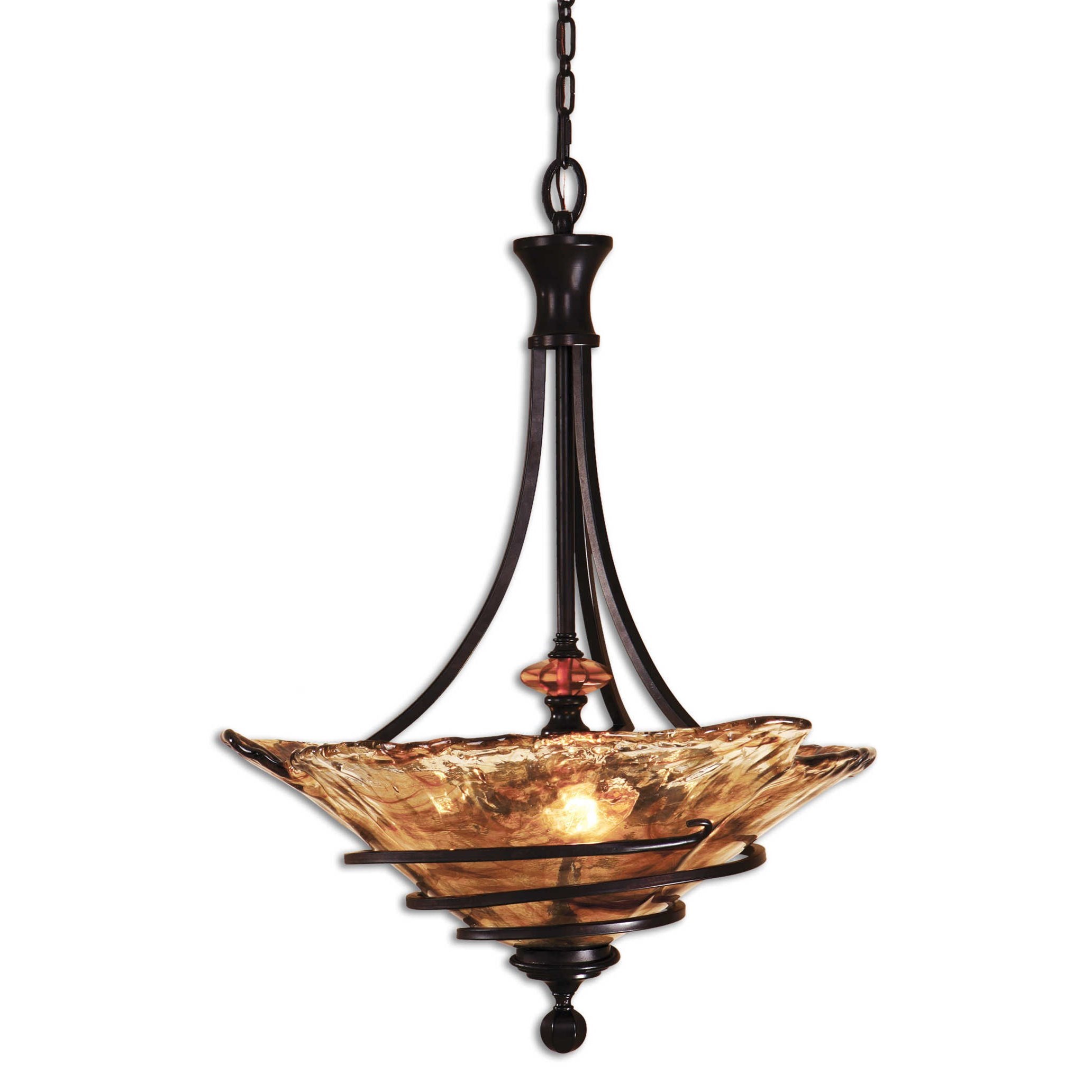 Uttermost Lighting Fixtures Pendant Lights Vitalia 3 Light Pendant